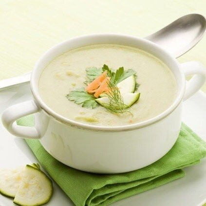 Куриный суп из кабачков 